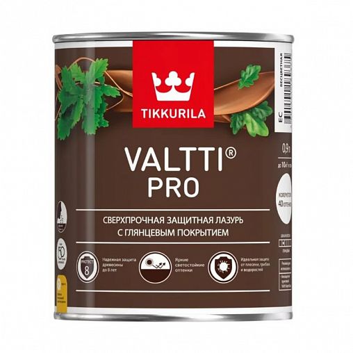 Антисептик для дерева Tikkurila Valtti Pro (Валтти Про), 0,9 л, палисандр фото