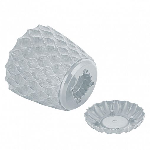 Горшок для цветов InGreen Wave, с поддоном, 1,4 л, утренний туман фото