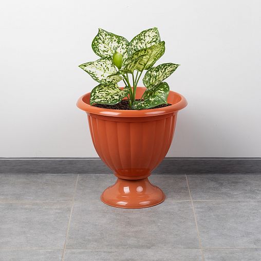 Вазон Альтернатива Жасмин, 18 л, коричневый фото