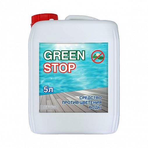Средство против цветения воды Cemmix Green Stop, 5 л фото