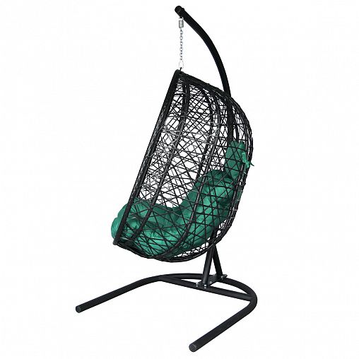 Кресло подвесное Garden story Кокон XL, 102 х 130 х 204 см, каркас черный фото