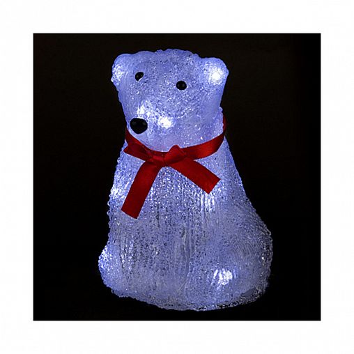 Фигурка светодиодная Волшебная страна Мишка, 16 LED ламп, 12,8 x 11,8 x 16 см фото