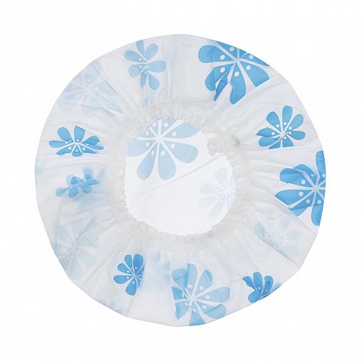 Шапочка для душа Рыжий кот, PEVA, d 25 см фото