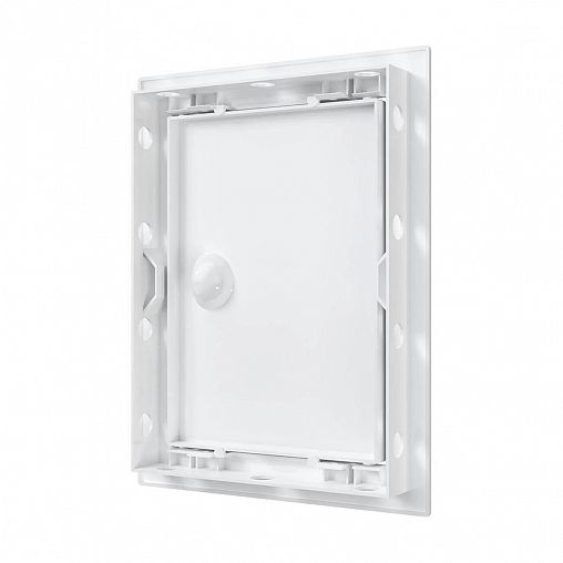 Люк-дверца ревизионная Evecs Л1520Р, ABS-пластик, с ручкой, с фланцем 146 x 196 мм, 168 x 218 мм фото