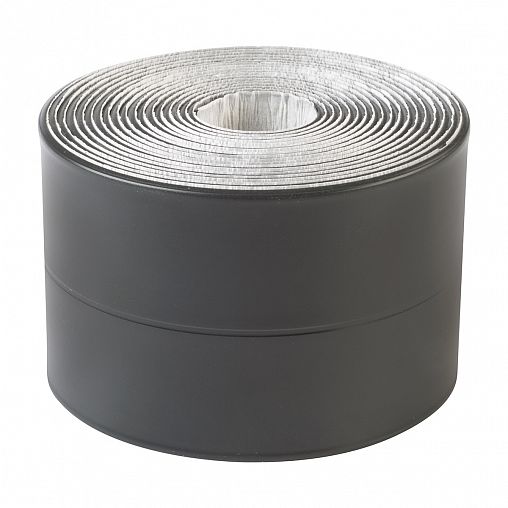 Самоклеящаяся бордюрная лента для ванн Аккурат, 60 мм x 3,35 м, графит фото