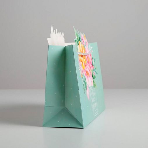 Пакет подарочный Дарите Счастье Для тебя, 30 x 23 x 10 см фото