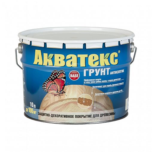 Грунт-антисептик для дерева Акватекс, 10 л фото