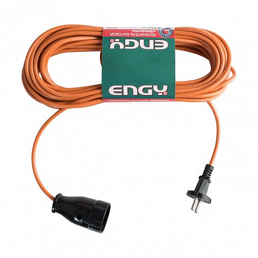 Удлинитель Engy Премиум, ПВС 2 x 0,75 мм, 1 розетка, 10 м фото