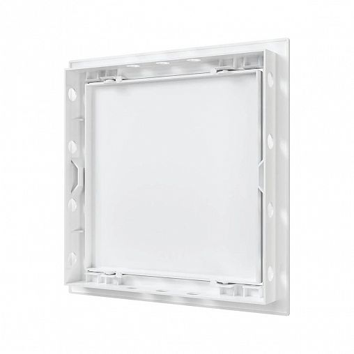 Люк-дверца ревизионная Auramax AD2020, пластик, нажимная, с фланцем 196 x 196 мм, 218 x 218 мм фото