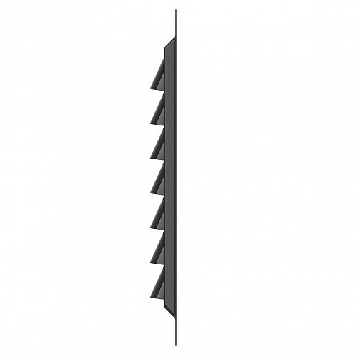 Решетка вентиляционная Era 1515МЭ Black, эмалированная сталь, 150 x 150 мм фото