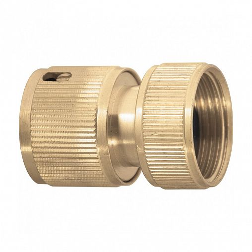 Соединитель для шлангов Palisad 66270, латунный, быстросъемный, 1/2" фото