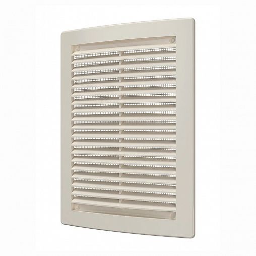 Вентиляционная решетка Era 1520РЦ Ivory, пластиковая, с сеткой, 150 x 200 мм фото