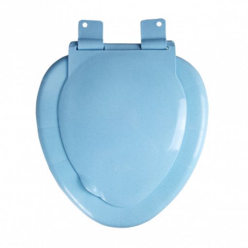 Сиденье для унитаза VIRPlast, голубой мрамор фото