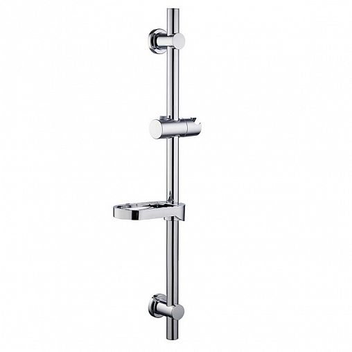 Штанга для душа с мыльницей Fashun A8002, хром фото