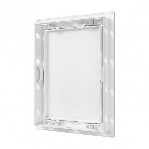 Люк-дверца ревизионная Auramax AD1520, пластик, нажимная, с фланцем 146 x 196 мм, 168 x 218 мм фото