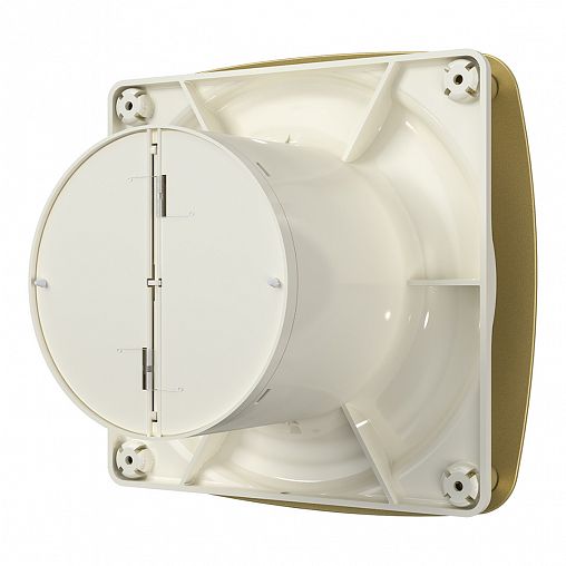 Вентилятор осевой вытяжной DiCiTi Rio 4C Champagne D100, с обратным клапаном фото