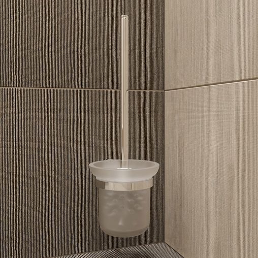 Ершик для унитаза настенный IDDIS Sena, с подставкой, хром фото