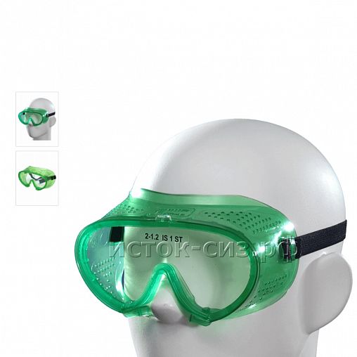 Очки защитные закрытого типа Исток Премиум, прямая вентиляция фото