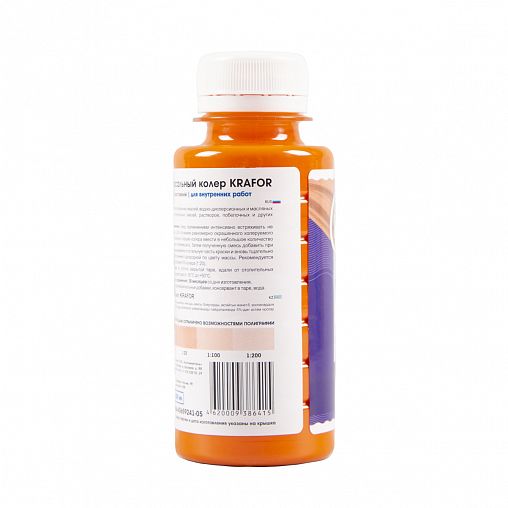 Колер универсальный Krafor №5, персик, 100 мл фото