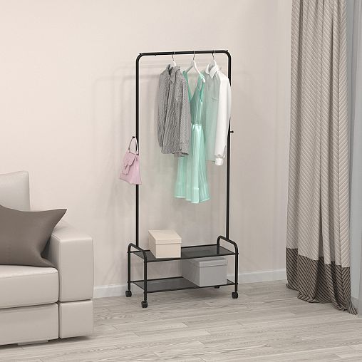 Вешалка напольная гардеробная ЗМИ Валенсия 22М, 31 x 69 x 162 см ...