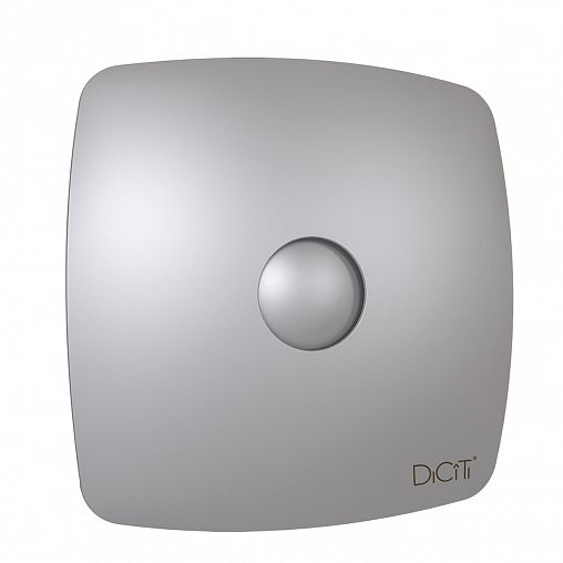 Вентилятор осевой вытяжной DiCiTi Rio 5C Gray metal D125, с обратным клапаном фото