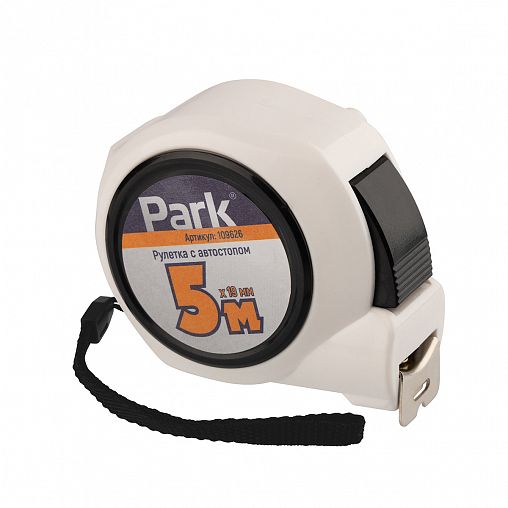 Рулетка Park, с автостопом, 5 м x 19 мм фото