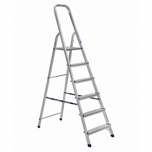 Стремянка Alumet AM706, алюминиевая, 6 ступеней, 2 м фото