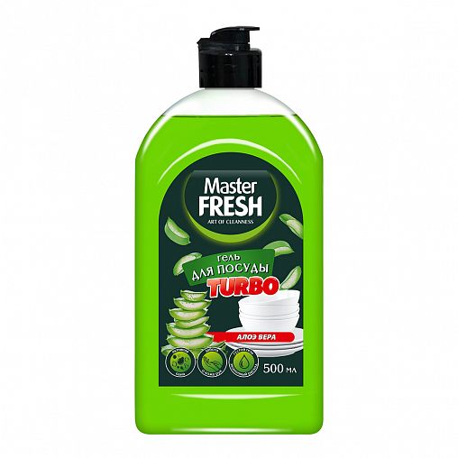 Средство для мытья посуды Master Fresh Turbo Алоэ, гель, 500 мл фото