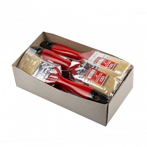 Кисть плоская Кедр Профи №2, натуральная щетина, пластиковая ручка, 50 мм фото