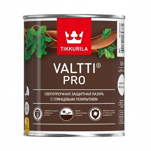 Антисептик для дерева Valtti Pro (Валтти Про) TIKKURILA  0,9л красное дерево фото
