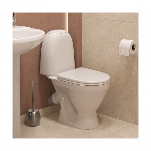 Унитаз напольный ободковый Sanita Виктория Стандарт, 62,3 x 34 x 79 см, белый фото