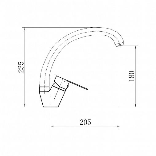 Смеситель для кухни Fashun A54113-8, белый фото