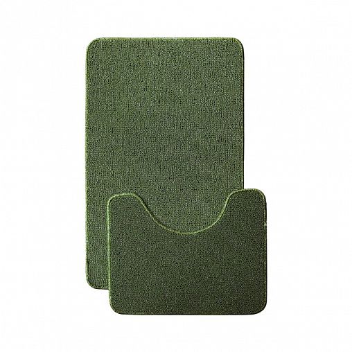 Коврик в ванную и туалет L Cadesi Light Latex, 60 x 100 + 60 x 50 см, полипропилен, зеленый фото