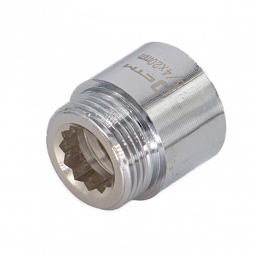 Удлинитель СТМ 3/4", внутренняя/наружная резьба, 50 мм фото