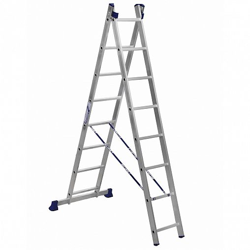 Лестница-стремянка двухсекционная Alumet H2 5208, алюминиевая, 2 x 8 ...