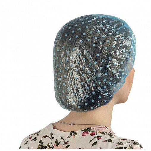 Шапочка для душа Рыжий кот, d 25 см, набор 3 шт фото