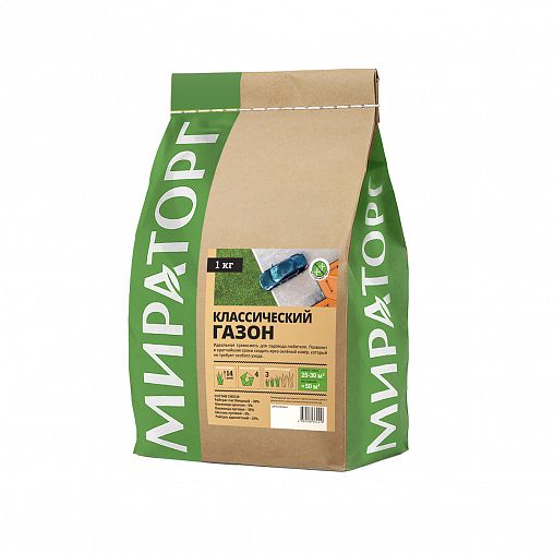 Семена газона Мираторг Классический, 1 кг фото