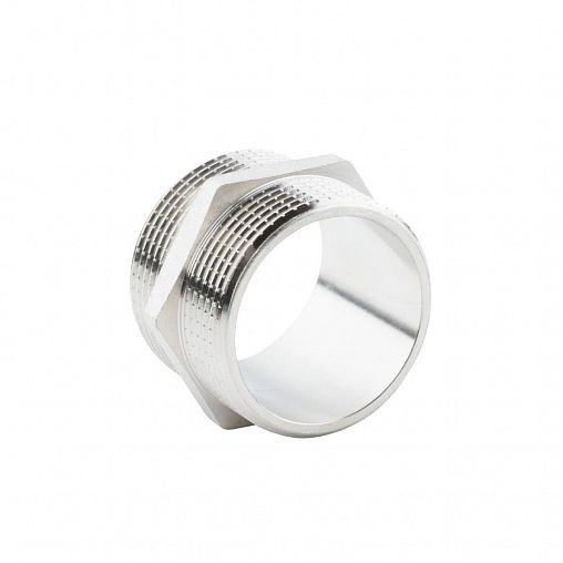 Ниппель латунный никелированный Alato с наружной резьбой 1 1/2" фото