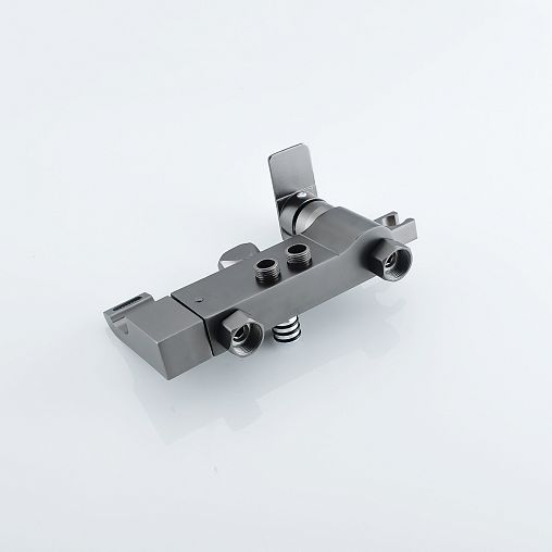 Душевая система с тропическим душем Профсан ПСМ-900-82GA, со смесителем, графит фото