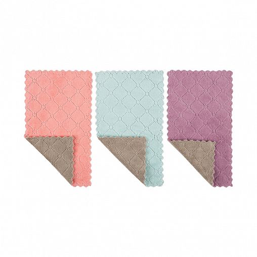 Салфетка для стекол Leonord, микрофибра, 25 x 15 см, 3 шт фото