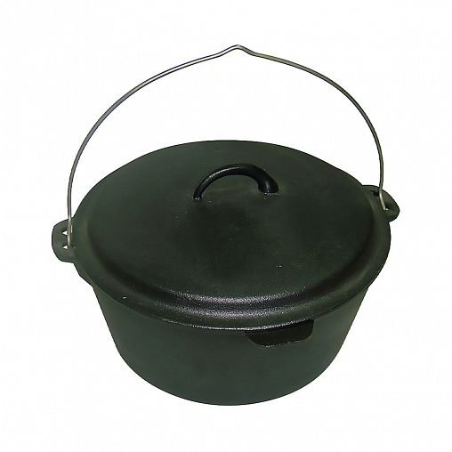 Казан чугунный Mallony KС-31, с крышкой, 31 см, 6 л фото Казан чугунный Mallony KС-31, с крышкой, 31 см, 6 л фото