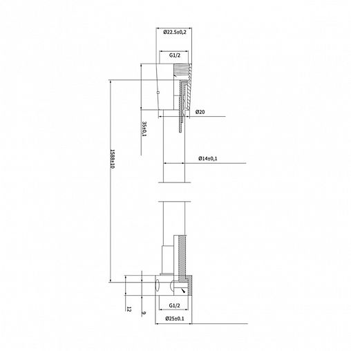 Шланг для душа Milardo Essential, 1,6 м, серебро фото