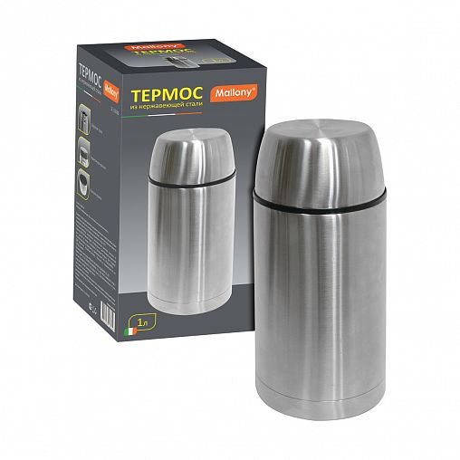 Термос из нержавеющей стали Mallony SE-1000B, 1 л фото