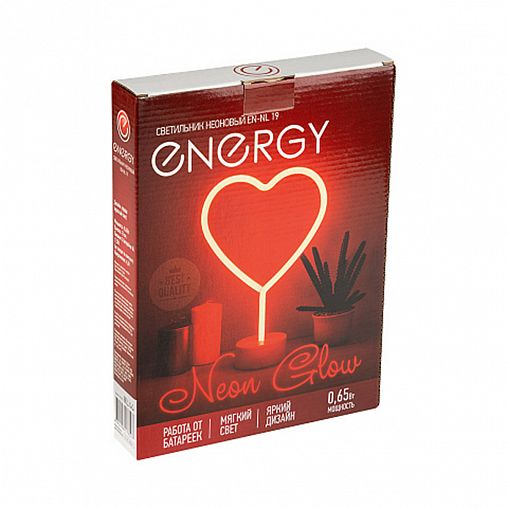Светильник неоновый Energy EN-NL 19, 0,65 Вт, красный фото