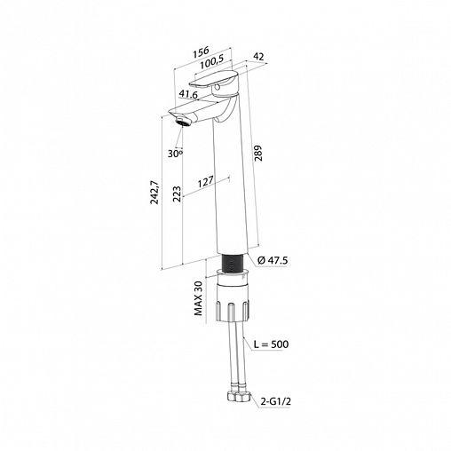 Смеситель для раковины IDDIS Cloud, хром фото