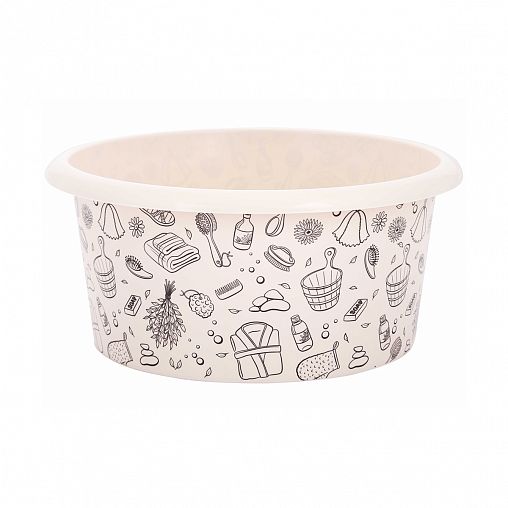 Таз пластиковый Альтернатива Русская банька, 10 л фото