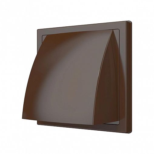 Выход стенной вытяжной Era 1515К12,5ФВ кор, 150 x 150 мм, с обратным клапаном, с фланцем D 125 мм фото