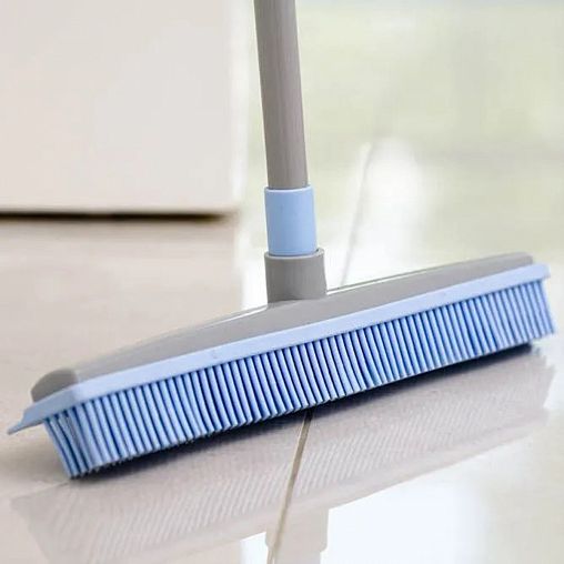 Щетка для пола York Bacteria Stop, резиновая щетина, с черенком 140 см фото