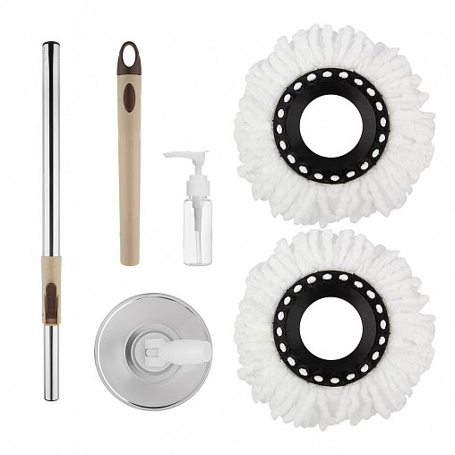 Комплект для уборки Моп Рыжий кот Торнадо MopM-22, швабра, ведро с отжимом, 10 л фото