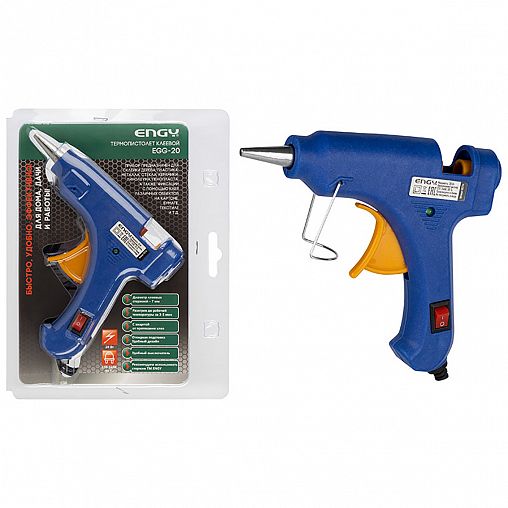 Клеевой термопистолет Engy EGG-20, для стержней 7 мм, 20 Вт фото